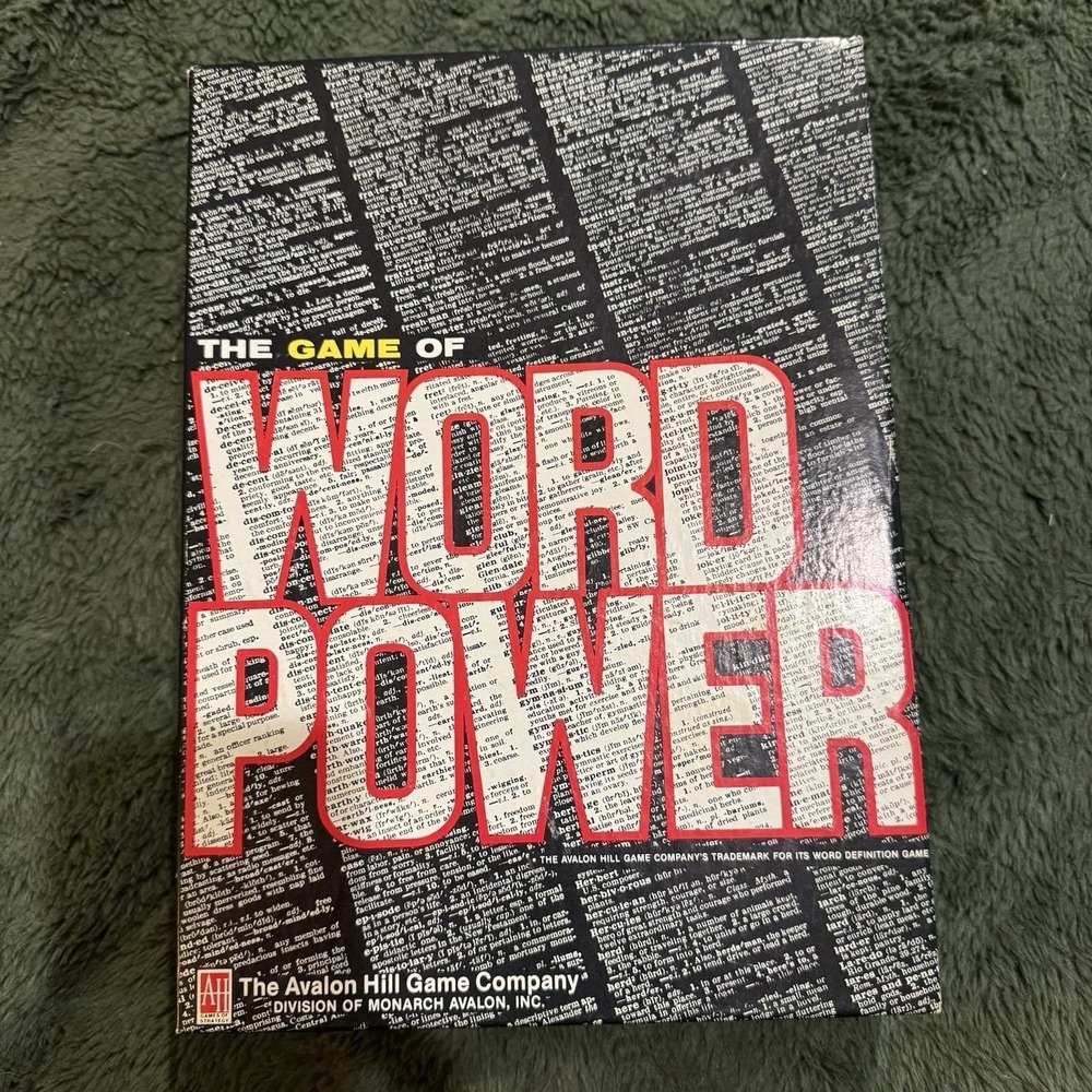 Word Power Board Game Avalon Hill 1967 NEW‎ Read